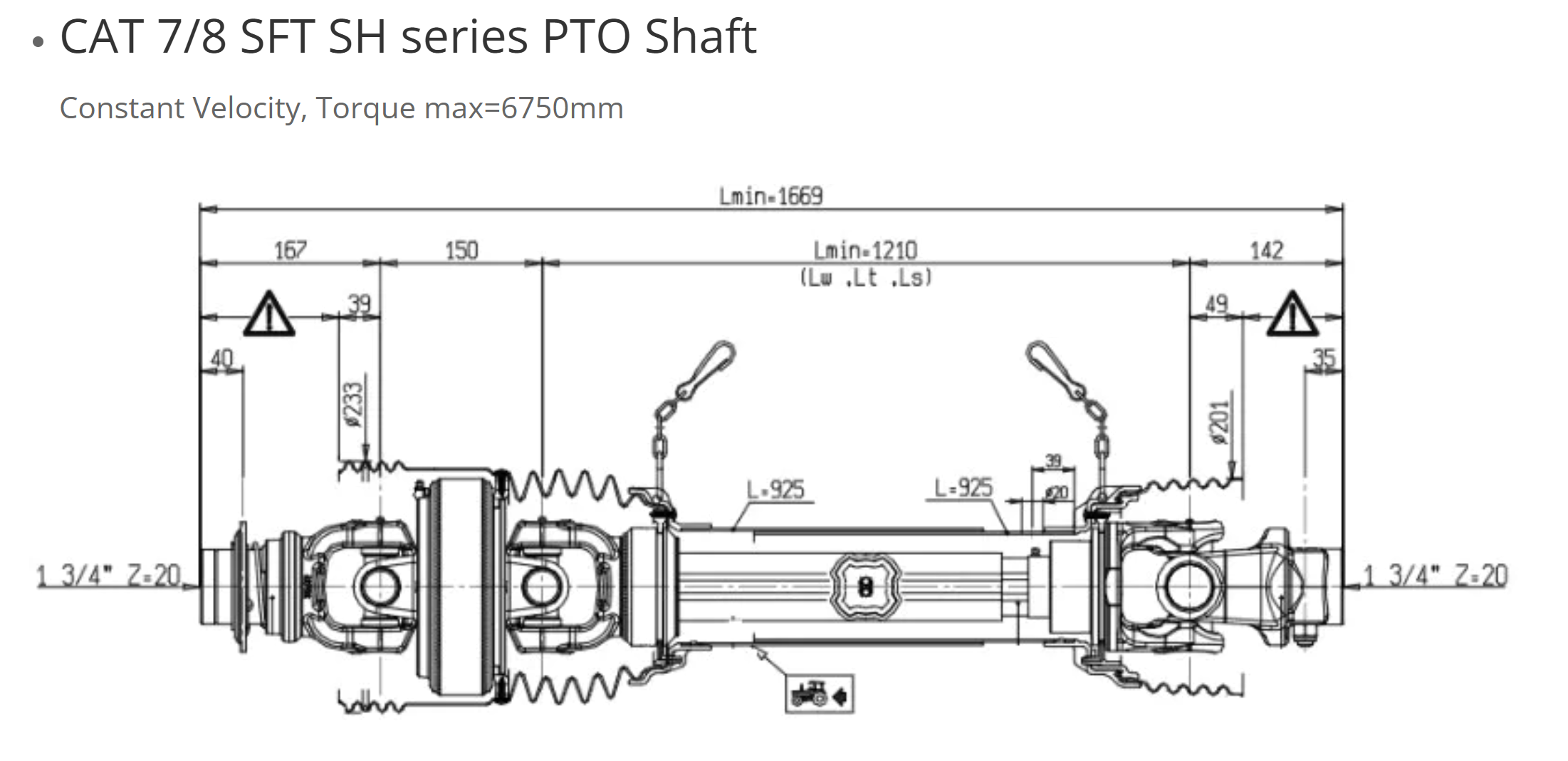 CAT-7-8-SFT-SH-Series-pto-shaft